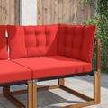 vidaXL Vankúš na vonkajšiu pohovku Polyester Červená 68,5 x 68,5 cm