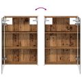 vidaXL Kúpeľňová zrkadlová skrinka Staré drevo 43 x 11,5 x 60,5 cm