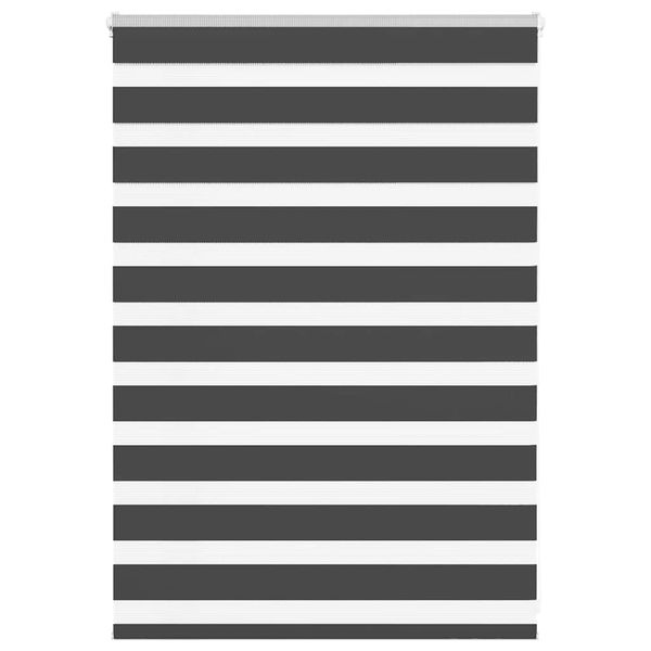 vidaXL Zebra roleta čierna 100x100 cm šírka látky 95,9 cm polyester