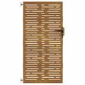 vidaXL Záhradná brána 85x200 cm, corten oceľ, štvorcový dizajn
