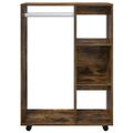 vidaXL Šatník dymový dub 80x40x110 cm spracované drevo