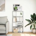 vidaXL Knižnica sivá sonoma 60x20x120,5 cm kompozitné drevo