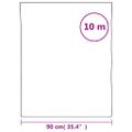 vidaXL Okenná fólia statická matná biela 90x1000 cm PVC