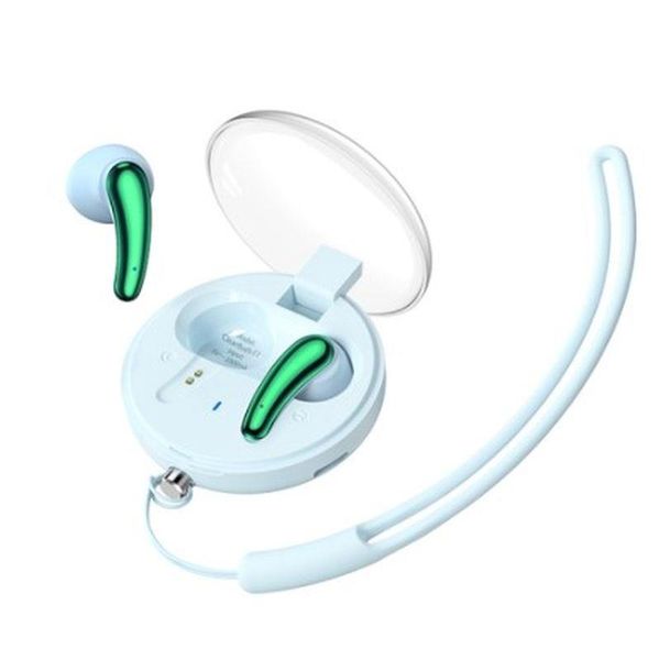 Bezdrôtové slúchadlá Bluetooth TWS C1 BT 5.3 ENC modrá