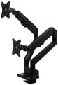 AROZZI ALZARE NEO DUO Black/ stolní držák pro 2 monitory/ plynový píst/ kovový/ černý Držák, VESA, stolní, pro 2 monitory, náklon -90°, otácení 180°, rotace 360°, nosnost 18kg (9kg/monitor), cerný