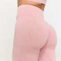 Dámske bezšvové nohavice Fierce Baby Pink - GymBeam, veľkosť M