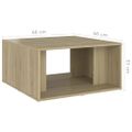 vidaXL Konferenčné stolíky 4ks, dub sonoma 33x33x33cm kompozitné drevo