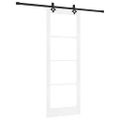 vidaXL Posuvné dvere ORKDAL 78 x 211 cm Biela a čierna