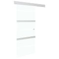 vidaXL Posuvné dvere s jemným zatváraním ESG sklo a hliník 76x205 cm