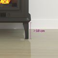 vidaXL Sklenená doska krbu Priehľadná 120 x 60 cm Sklo