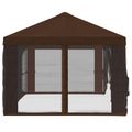 vidaXL Kryt altánku s bočnými stenami 6 x 3 m Hnedá Polyester 190 gsm