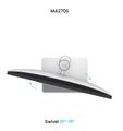 BenQ LCD MA270S 27" IPS/5120x2880/5ms/450nits/2000:1/HDMI/USB/Thunderbolt/pivot/šedá- pro tvůrce, s Mac Monitor, 27", 5K 5120 × 2880 px, IPS, 99% P3, Thunderbolt 4, KVM, výškove nastavitelný, nano lesklý, pro Mac