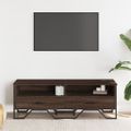 vidaXL TV stolík hnedý dub 122x34x41 cm kompozitné drevo