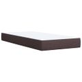 vidaXL Posteľný rám boxsping s matracom hnedý 90x200 cm látka
