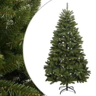 vidaXL Umelý výklopný vianočný stromček so stojanom zelený 240 cm