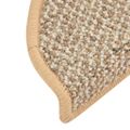 vidaXL Kobercové nášľapy na schody 15 ks bledohnedé 56x17x3 cm