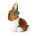 Plyšový králik bielo-hnedý sediaci 16 cm ECO-FRIENDLY
