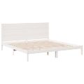 vidaXL Extra dlhá posteľ bez matraca biela 180x210 cm masívne drevo