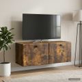 vidaXL Nástenná TV skrinka 78,5 x 31 x 30 cm Dymový dub