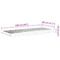 vidaXL Penový matrac pre deti biely 80x160 cm 7 zón tvrdosť 20 ILD