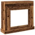 vidaXL Obloženie krbu staré drevo 100x30x87,5 cm kompozitné drevo
