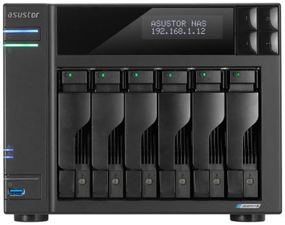 Asustor NAS AS6706T / 6x 2,5"/3,5" SATA III/ Celeron N5105 2.0 GHz/ 8GB/ 2x 2.5GbE/ 4x M.2/ PCIe / 2x USB 3.2/ HDMI+IR Sietové úložisko NAS, 6x 2,5"/3,5" SATA III, štvorjadrový 2,0 GHz, 8GB DDR4, 2x 2,5 GbE LAN, 4x M.2, 2x USB 3.1, 1x HDMI