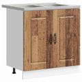 vidaXL Kuchynská skriňa Kalmar Staré drevo 80 x 46 x 81,5 cm