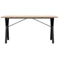 vidaXL Jedálenský stolík v tvare Y 160x80x75,5 cm borovica a oceľ