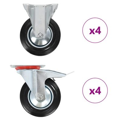 vidaXL Kolieska 8 ks 160 mm