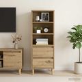 vidaXL Highboard Dub artisan 40 x 36 x 110 cm Kompozitné drevo