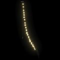 vidaXL LED Vianočný stromček so zemnými kolíkmi Teplá biela 182 cm Kov