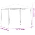 vidaXL Párty stan 250 x 250 x 240 cm Červená PE a oceľ