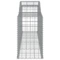 vidaXL Oblúkové gabionové koše 25ks 300x50x80/100cm pozinkované železo