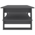 vidaXL Konferenčný stolík sivý 110x55x42 cm drevotrieska