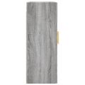 vidaXL Nástenné skrinky 2 ks sivý dub sonoma 69,5x34x90 cm