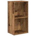 vidaXL Knižnica staré drevo 40x24x176 cm kompozitné drevo