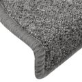 vidaXL Schodové rohože 15 ks 65x24x4 cm tmavošedé polkruhové veľké