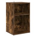 vidaXL Skrinka na gramofónové platne Dymový dub 38 x 33 x 61 cm