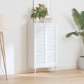 vidaXL Dvere skriniek Louvred Design 2 ks Biela 99x29,5 cm