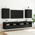 vidaXL TV nástenné skrinky 2 ks čierne 40,5x30x60 cm kompozitné drevo