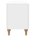 vidaXL TV skrinka Biela s vysokým leskom 102 x 34,5 x 50 cm