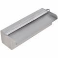 Obdĺžniková bazénová fontána/vodopád s LED, nehrdzavejúca oceľ 30 cm