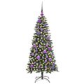 vidaXL Umelý vianočný stromček Zelená 120 cm PVC, plast a oceľ