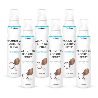 Kokosový olej v spreji - GymBeam, 6 x 200 ml
