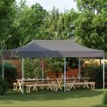 vidaXL Párty stan 291 x 580 x 315 cm Antracitová Oxfordská látka