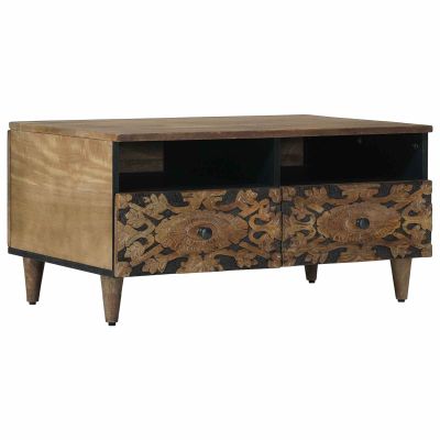 vidaXL Konferenčný stolík Hnedá 80 x 54 x 40 cm Masívne mango drevo