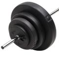 vidaXL Obojručná činka so závažiami 60 kg
