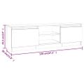 vidaXL TV skrinka hnedý dub 120x30x35,5 cm spracované drevo