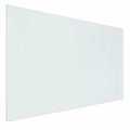 vidaXL Sklenená doska krbu Priehľadná 80 x 50 cm Sklo