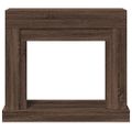 vidaXL Obloženie krbu hnedý dub 100x30x87,5 cm kompozitné drevo